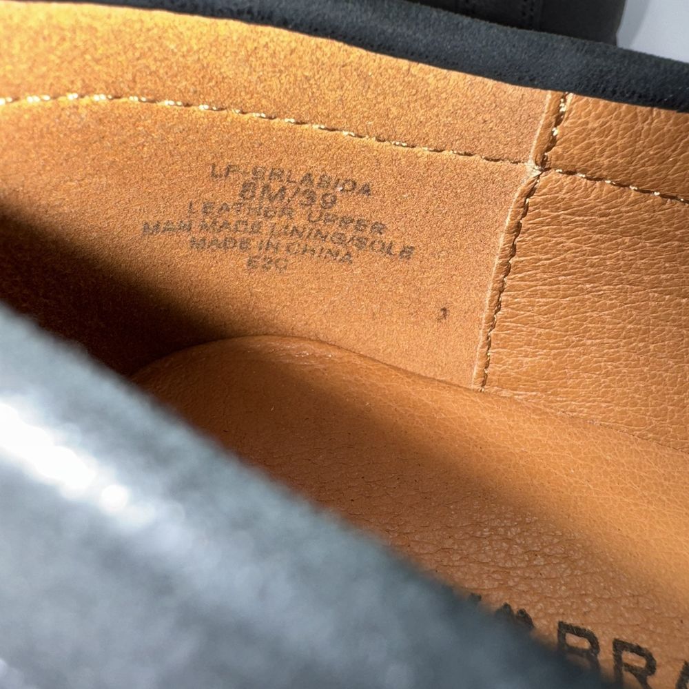 Lucky Brand Black Leather Slip-On Loafers - Picture 9 of 12